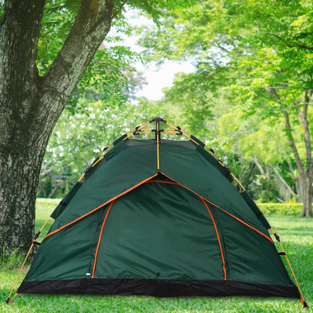 

1pc Foldable Oxford Cloth Tent Fully Automatic Tent Outdoor Supplies for Travel Camping(Green)
