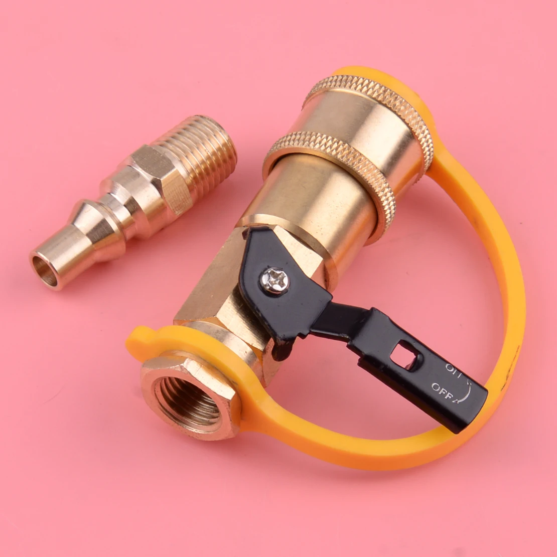 100% новый RV пропан природный газ 1/4 &quotбыстрое соединение с запорным клапаном и