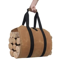 portable firewood log holder wooden carry bags bonfire fireplace bonfire