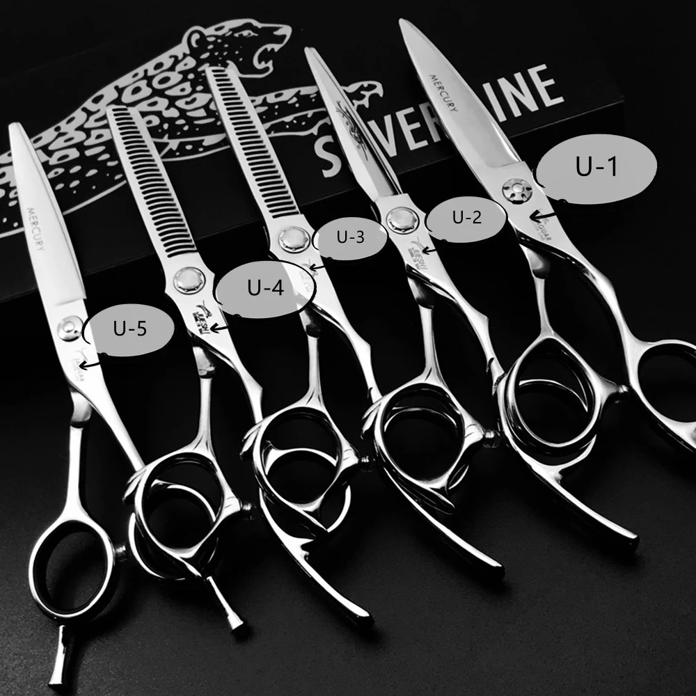 

6 Inch Professional Hairdressing Barber Scissors for Barbershop Hair Cutting Shears Scissors Thinning Japan 440c Hair Scissors