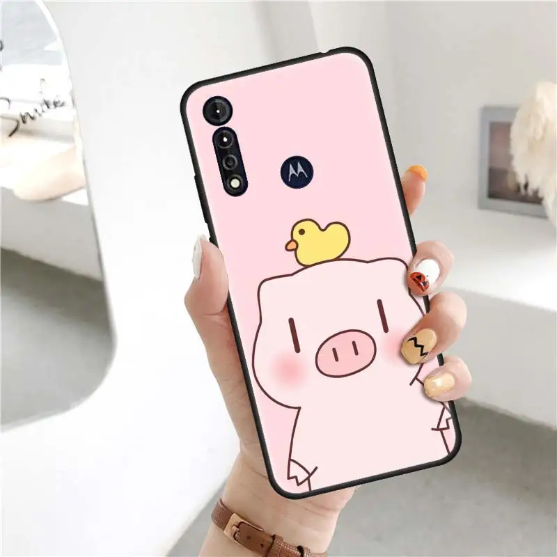 

Funny Pig Capa for Motorola Moto G8 Power Lite G9 Play One Fusion Plus Edge S6s Stylus Silicone Coque Phone Case