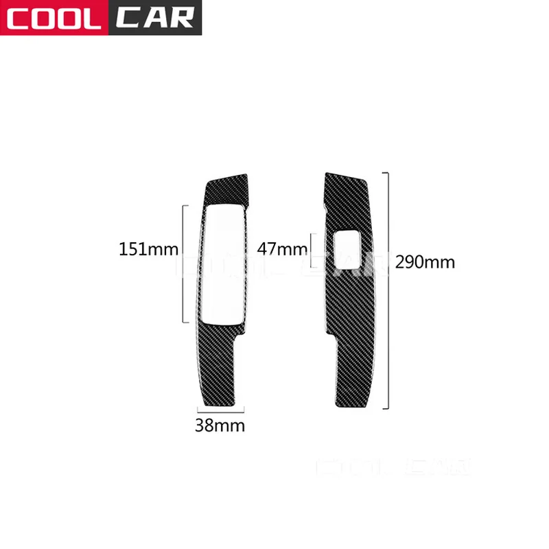 

Carbon Fiber For Mercedes-Benz C - Class W204 Car Door Glass Lift Button Panel Interior Accessories Modification Stickers