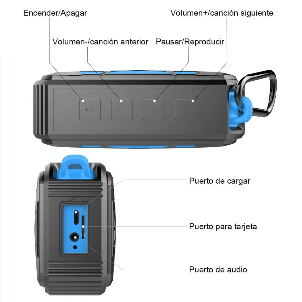 

High Power 46W 2000mAh Bluetooth IP67 Waterproof Speaker TF Card Playback Subwoofer Wireless Portable Sports Speaker