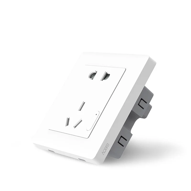 Aqara Smart Wall Socket smart Power Outlet Zigbee Wifi Remotel Control Wireless Switch Work For Home Kits App Mi home app | Электроника