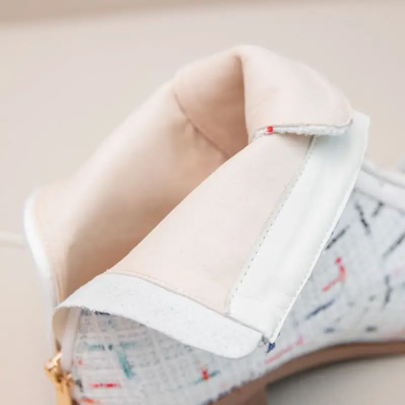 Женские ботильоны с квадратным носком на молнии размеры 31-43 | Обувь