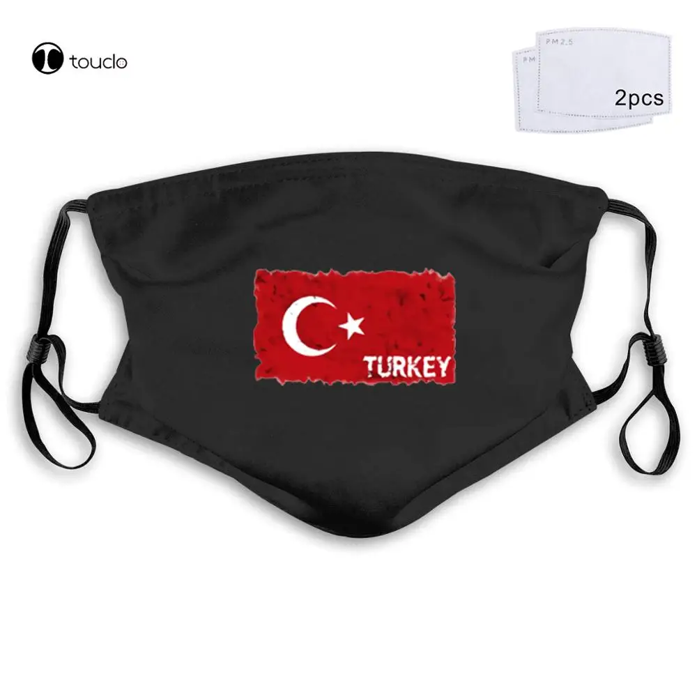 Турецкий флаг забавная Новинка в стиле гранж Турецкая маска для лица карманная