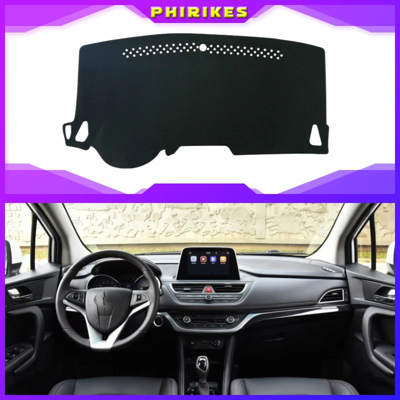 

For JAC REFINE S3 2017 2018 Dashboard Cover Sun Shade Non-slip Dash Mat Pad Carpet Car Stickers Interior Accessories