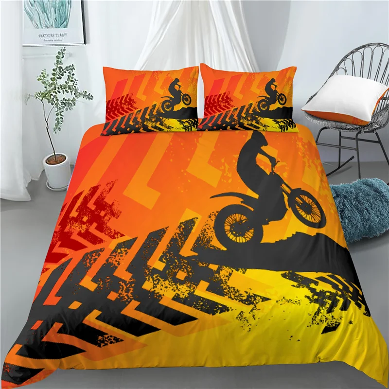 

Home Living Luxury 3D Motocross Racing Print 2/3Pcs Comfortable Duvet Cover PillowCase Bedding Sets Queen and King AU/EU/US Size