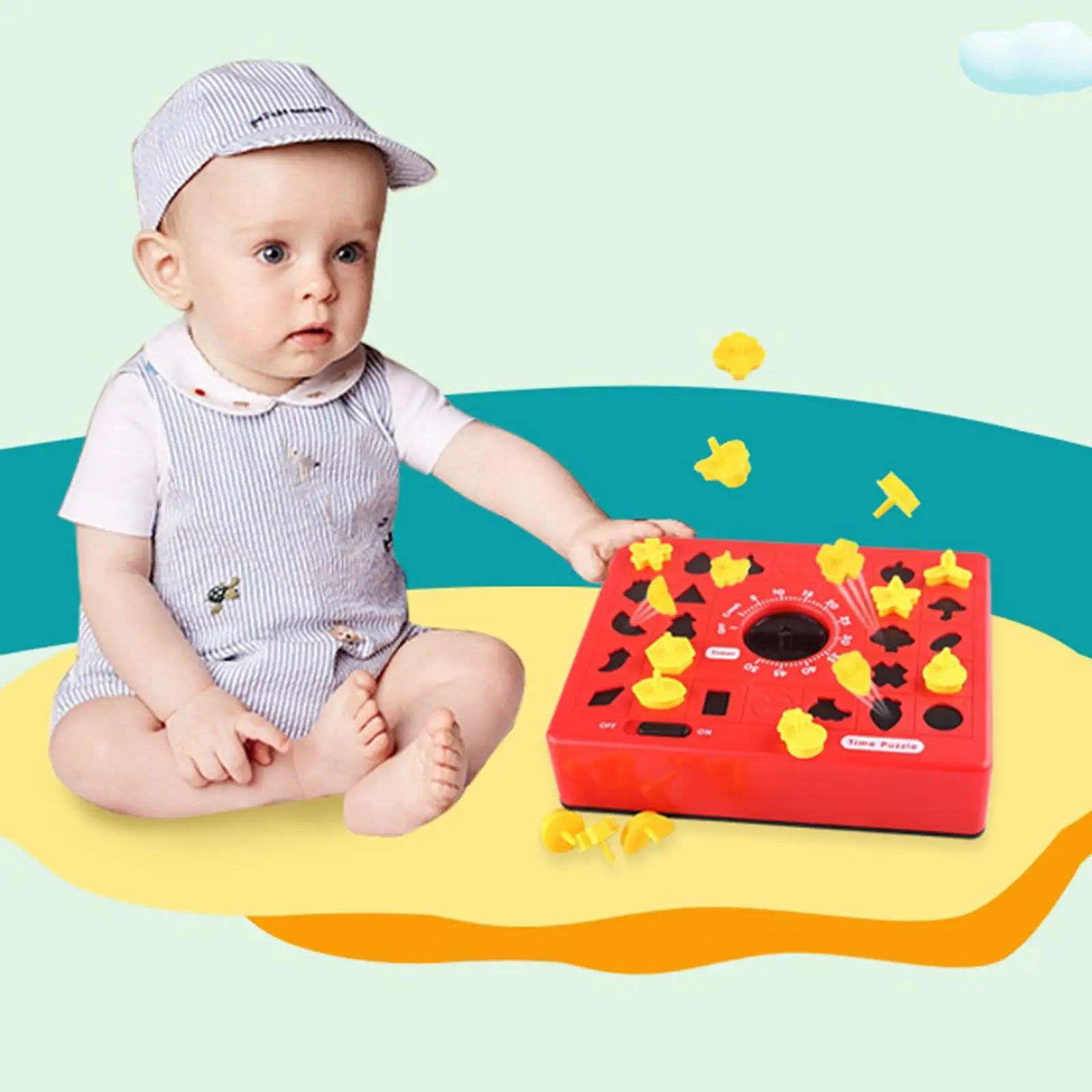 

Shape Sorting Board Games Match Puzzle Learning Birthday Montessori Toys