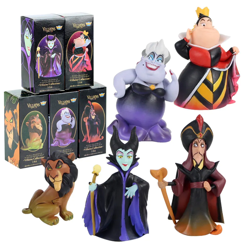 Коллекционные мини фигурки WCF World 5 шт./лот игрушки Malefice Scar Jafar Симпатичные модели