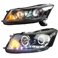 2008 2012 year for accord led angel eyes head lamp projector lens r8 style