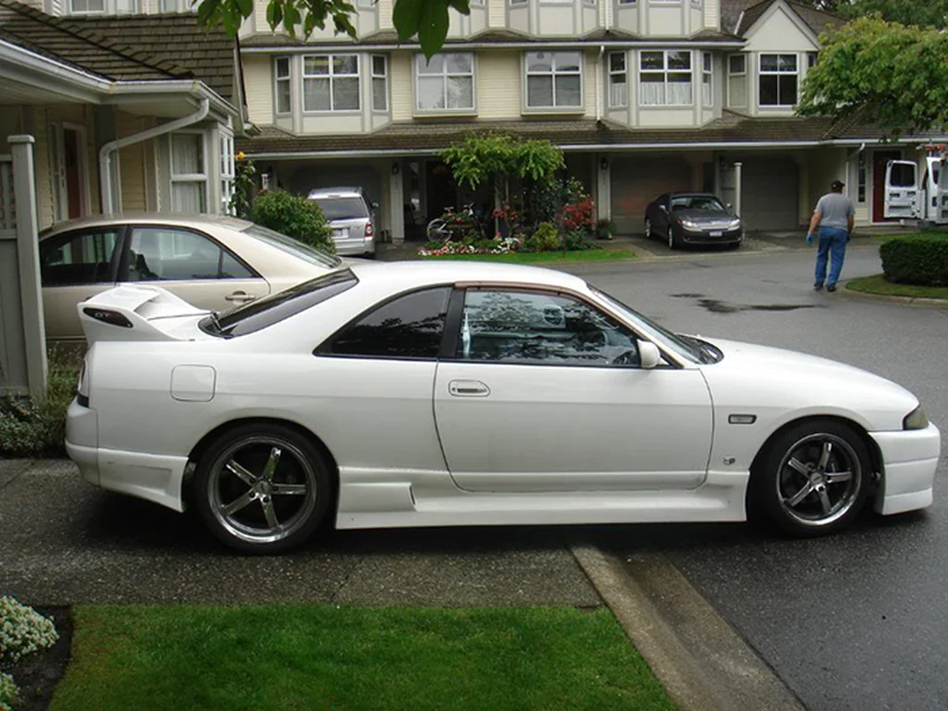 Черный глянцевый задний спойлер из углеродного волокна крыло для Nissan R33 Skyline GTR OE