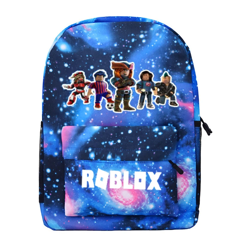 Blue Starry kids backpack school bags for boys with Anime Backpack For Teenager Kids school backpack mochila