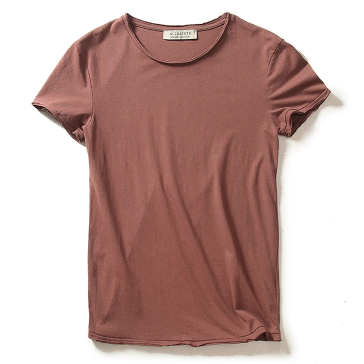 2022 летняя новая мужская футболка с коротким рукавом из гофрированного хлопка