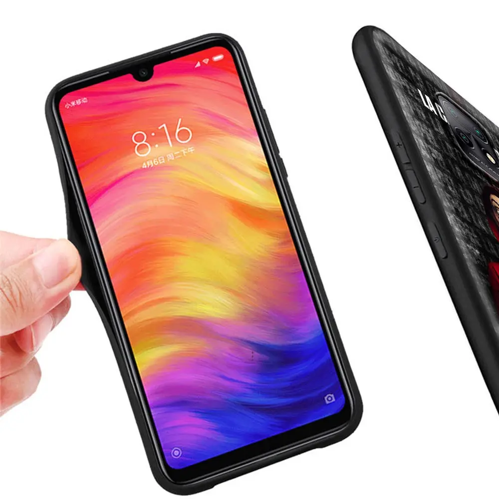 

Spain TV La Casa de papel Phone Case for Xiaomi Redmi Note 9S 8 8T 7 9 9A 7A K30 Pro 8A 9C 6A TPU Soft Shell Cover Capa