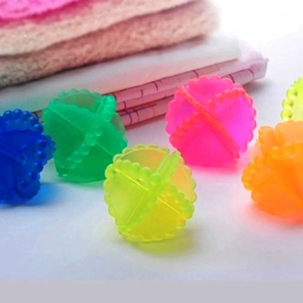

1Pcs Cleaning ball Useful Clear Laundry Ball Fabric Washing Balls Clothes Cleaning Tool Silicone Personal Care Ball Color Random