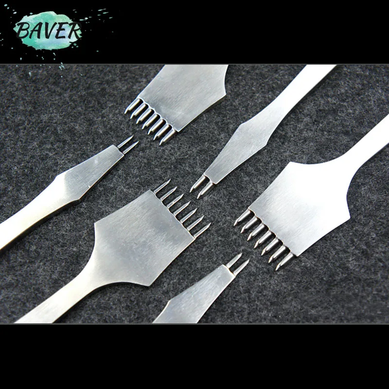 Кожевенное ремесло отверстие в форме оливкового отверстия перфоратор ручные