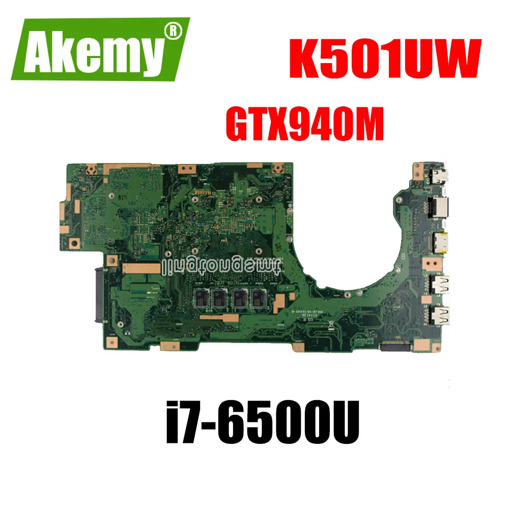 Ltong K501UX K501UB материнская плата для ноутбука For Asus K501U K501 оригинальная DDR3 8 Гб RAM i7 6500U