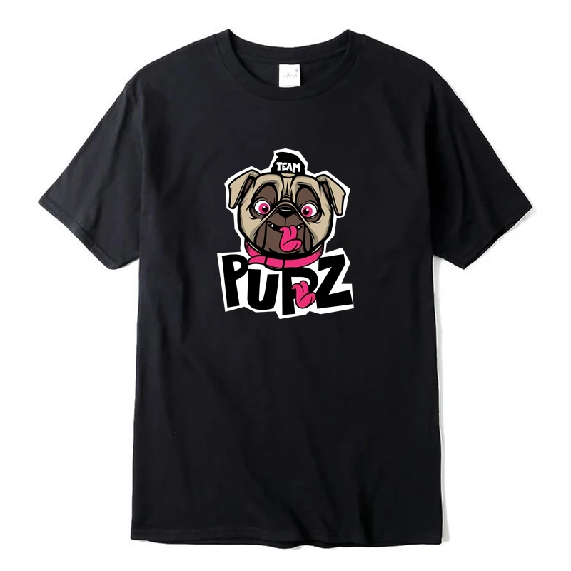 

Unisex New Cotton Creative Trend Tshirt Team Pupz Dog Print Short Sleeve Tops & Tees Fashion T-shirts Casual Couple T Shirt