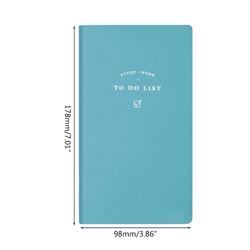

PU Leather To Do List Notebook Schedule Book Diary Weekly Planner Notepad School Office Stationery Supplies 192 Pages High Quali