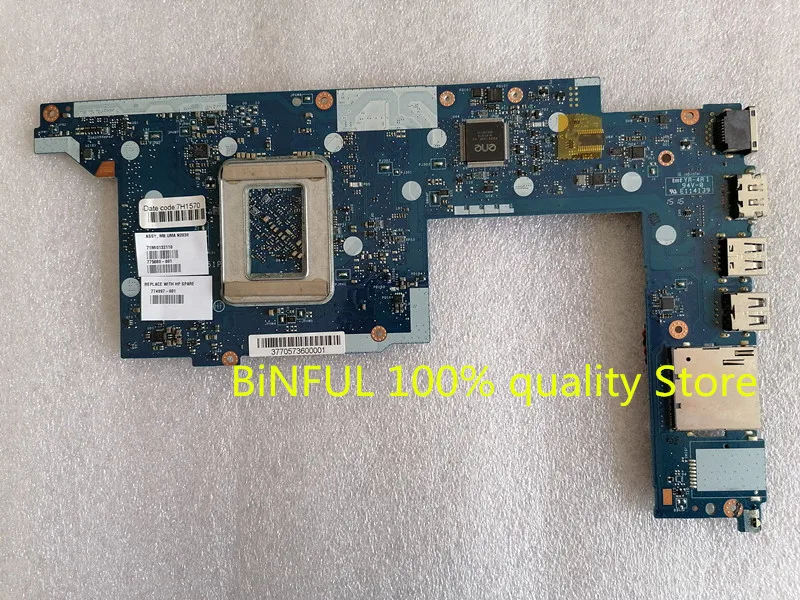 774997-001 774997-501 Free Shipping ZPT10 LA-B151P Laptop Motherboard for HP x360 310 G1 11-N motherboard N2830 CPU 100% Tested |