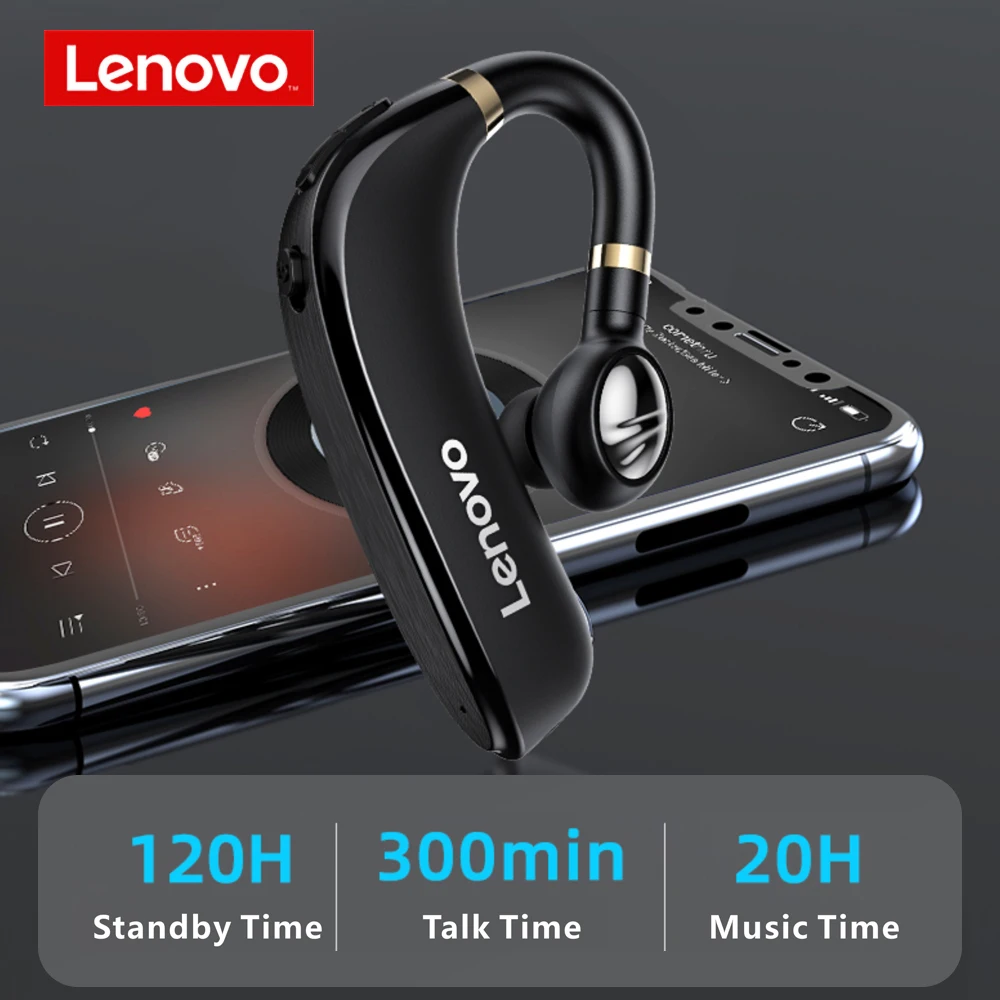 Оригинальные беспроводные наушники Lenovo HX106 с крючком наушники-вкладыши