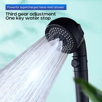 pressurized shower head with filter four function shower head water saving adjustable hand shower head shower head bathroom