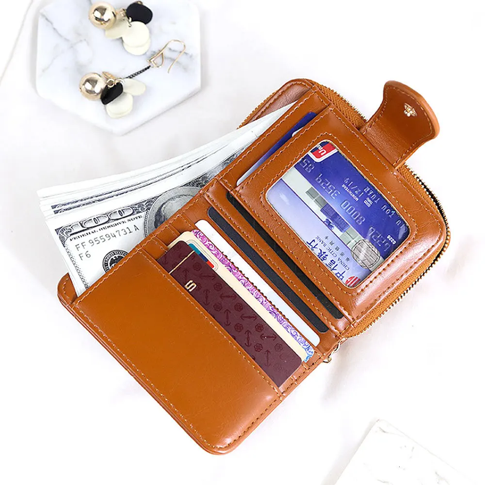 Женские кошельки высокого качества винтажный женский короткий кошелек из