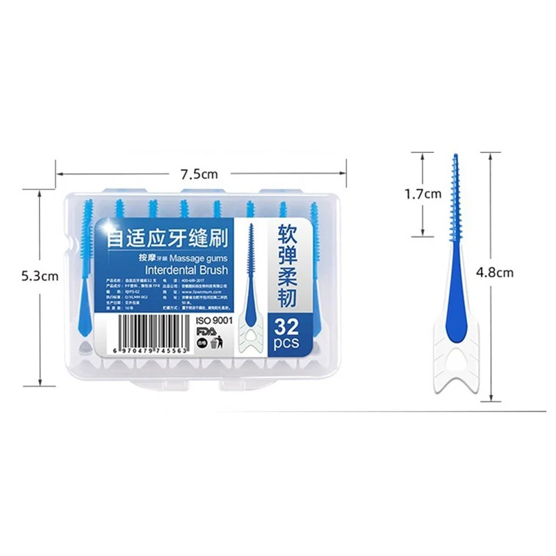 

Interdental Teeth Stick Brush Oral Clean Care Toothpicks Brush Interdental Brush