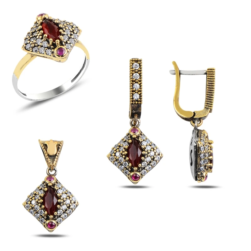 

Silverlina Silver Zircon Stone Authentic Set