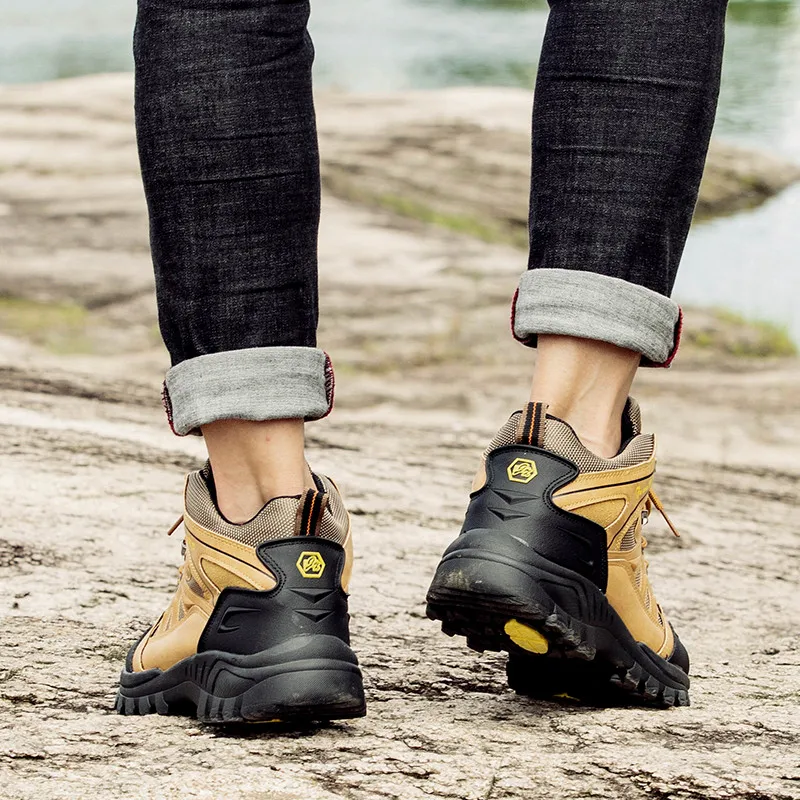 Plus Size 47 Tactical Boots Men Mountain Hiking Shoes Waterproof Outdoor Sports Sneakers Male Wearable Anti-skid Hunting Boots