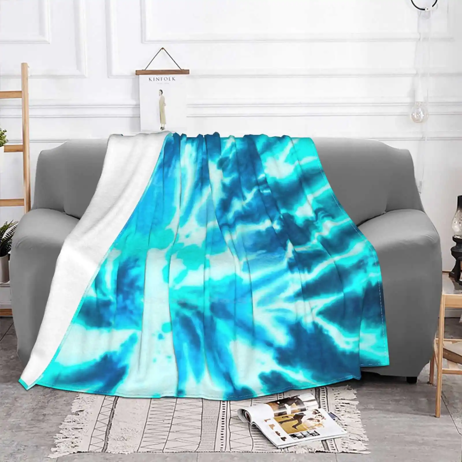 Синяя Маска для покраски высокое качество удобное мягкое одеяло кровати дивана