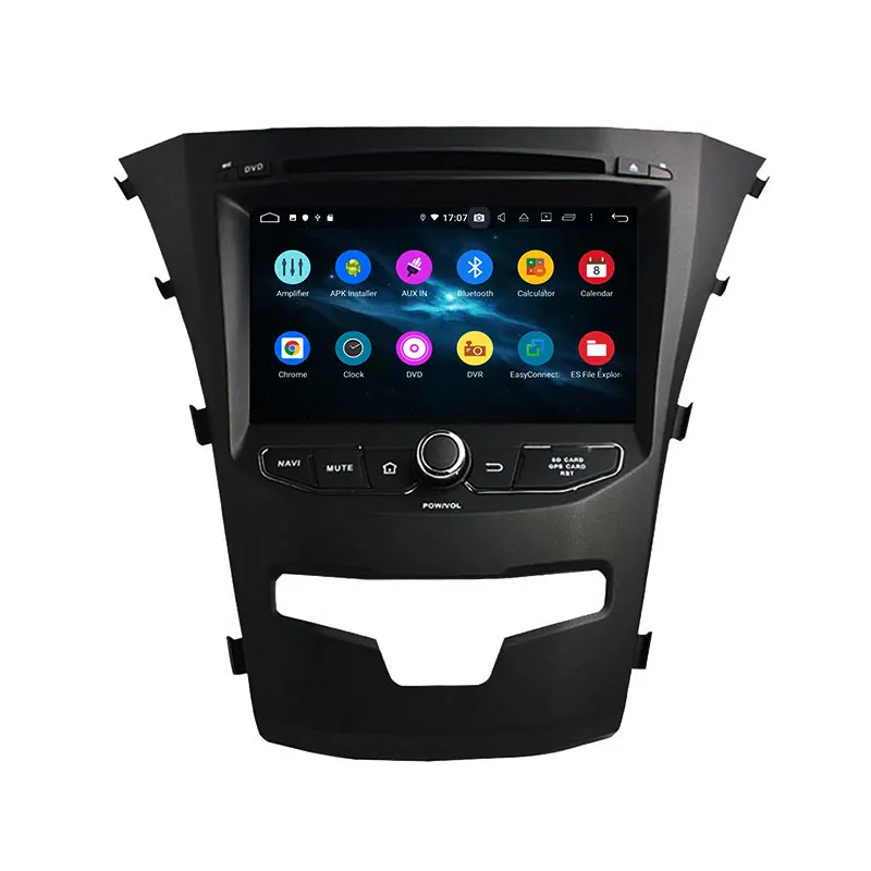 Автомобильный DVD плеер KLYDE 7 &quotAndroid 9 0 для SsangYong Korando 2014 мультимедийный 8 ядер стерео