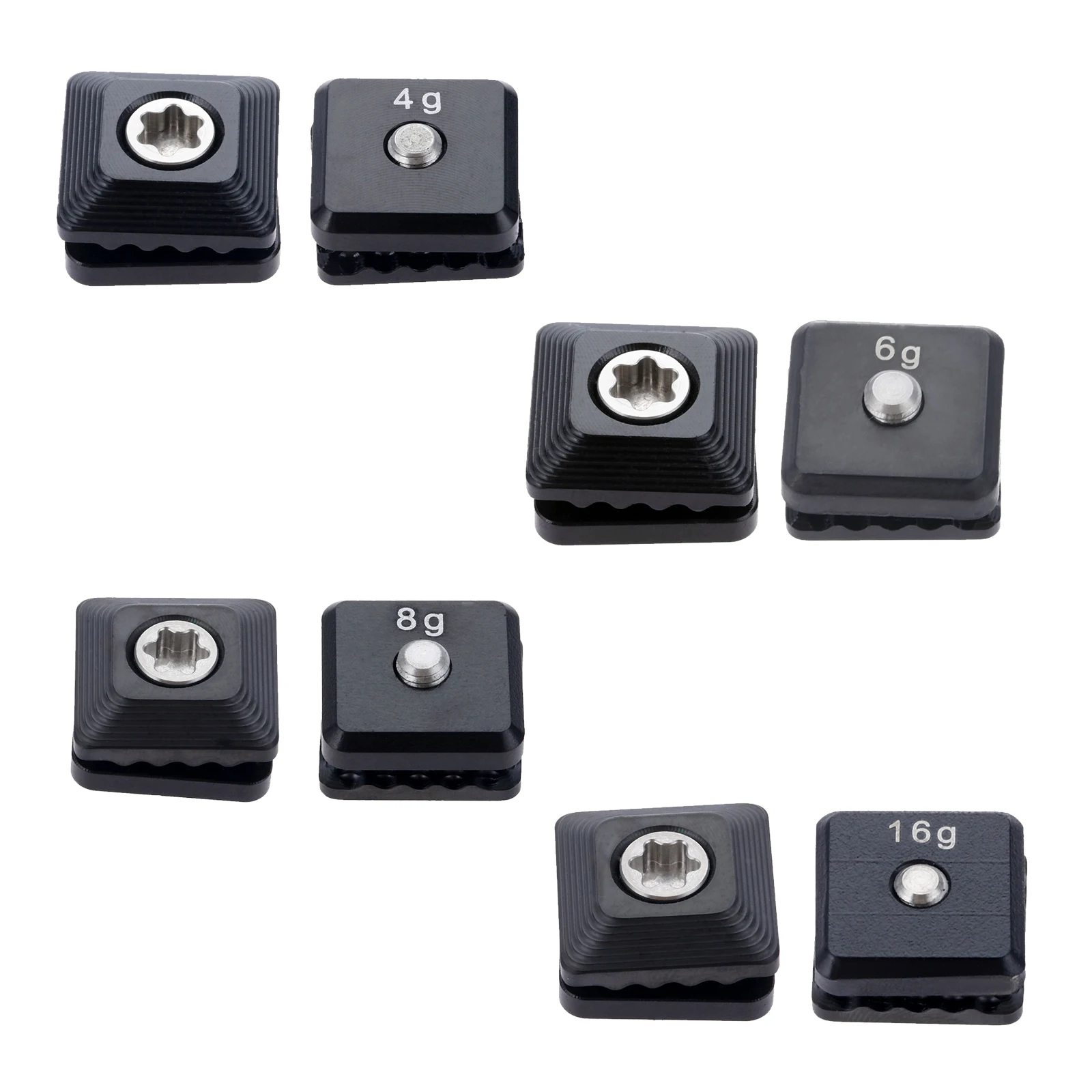 SURIEEN 4Pcs Alloy Golf Weight Screw Replacement For M5 Driver Head Club Heads Accessories 4g 6g 7g 8g 11g 12g 16g | Спорт и