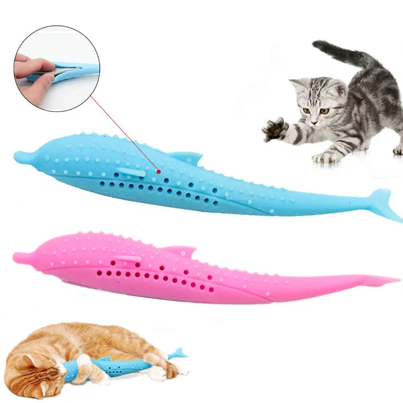 Кошачьи Зубы шлифовальные игрушки для кошек Catnip Fish Pet Kitten жевательная игрушка