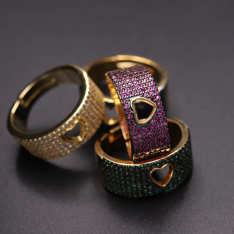 Высокое качество модное уникальное регулируемое кольцо микро проложили