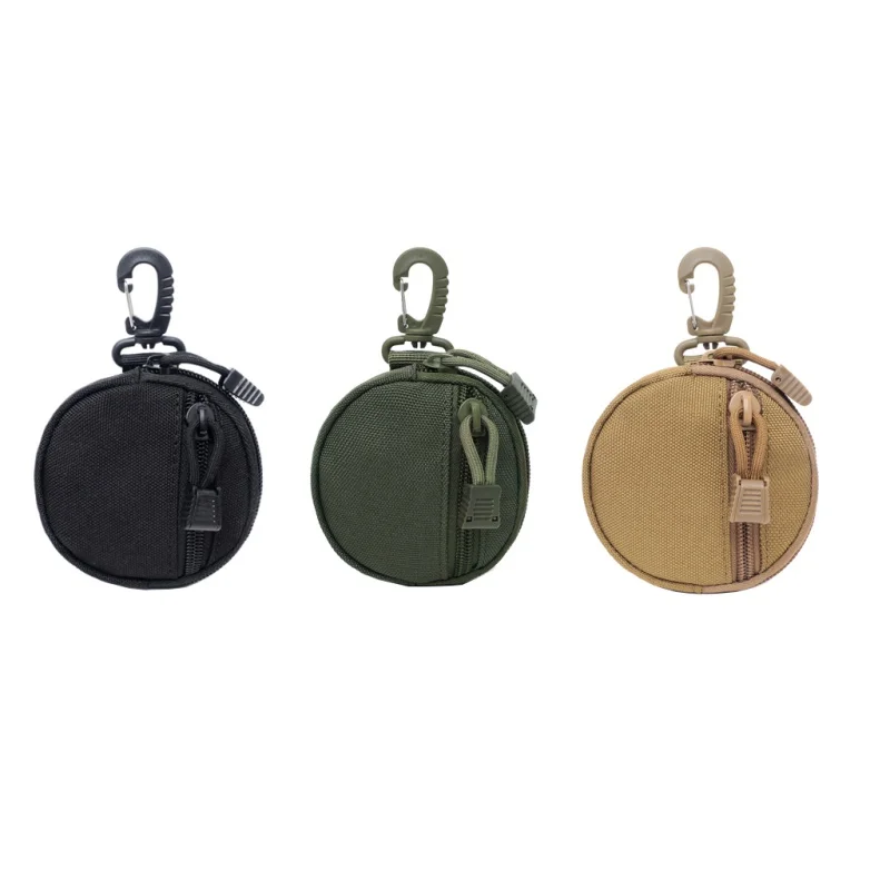 

Outdoor Military Multifunction Round Bags Tactical Wallet Card Hunting Bag Key Holder Money Pouch Pack Wallet Waist Nylon Bag