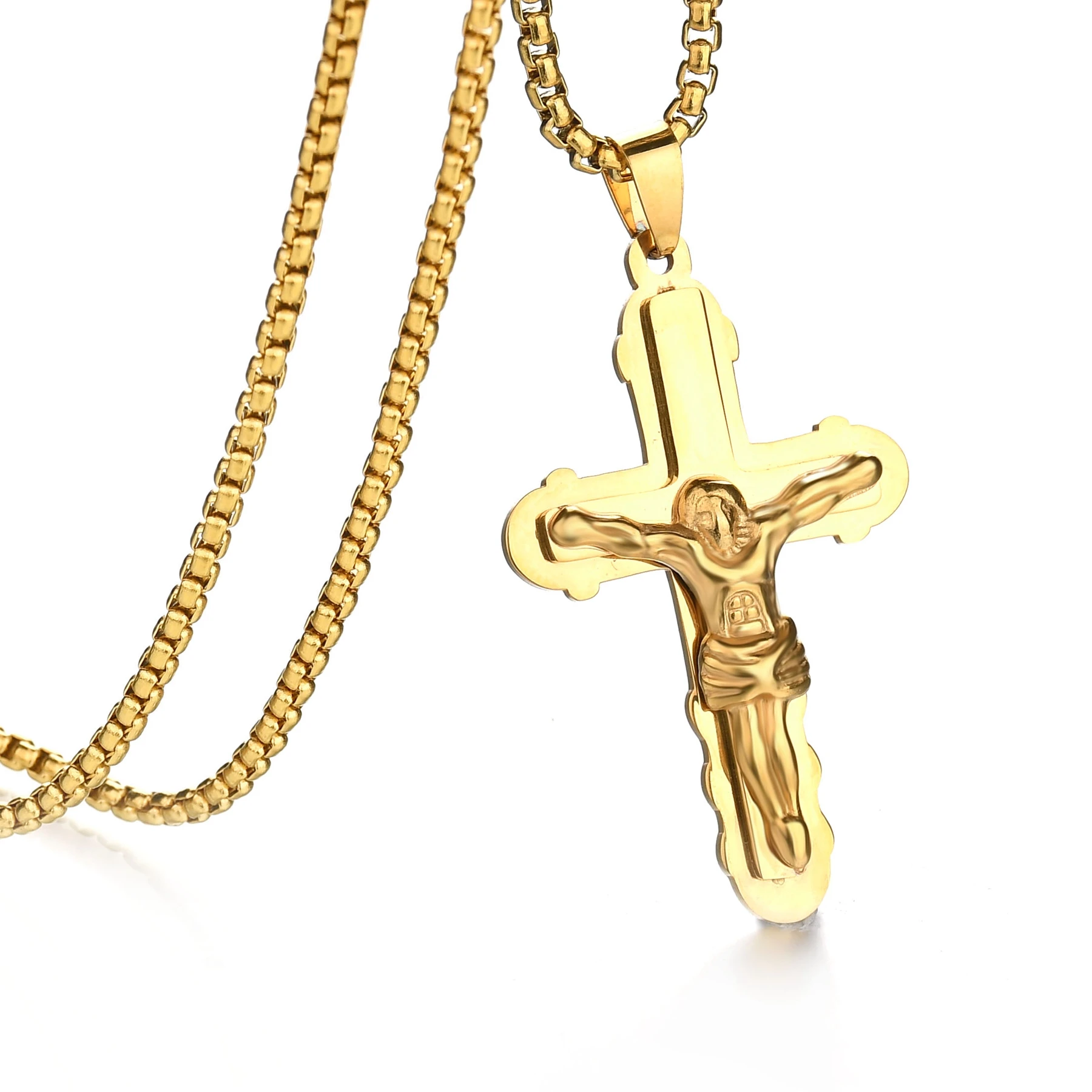 Новые украшения Diamon христианский крест священник Иисус ожерелье для верующих