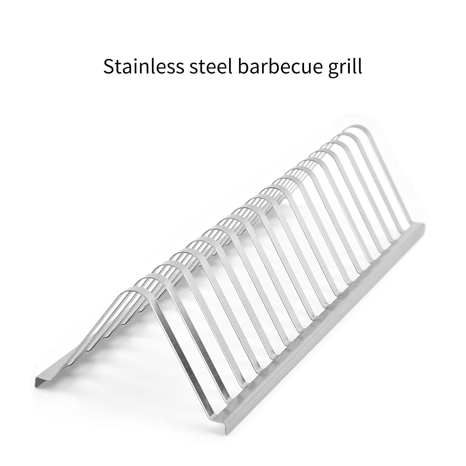 Barbecue Grill 430 Stainless Steel BBQ Stand 12 Inch Rack Portable Holder Durable Accessories With 16 Slot | Спорт и развлечения
