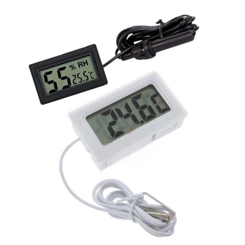 

TPM-10 FY-10 2M-3M-5M LED Digital Thermometer Temperature Sensor Degrees Celsius LCD Display for Baby Bath Incubator Car