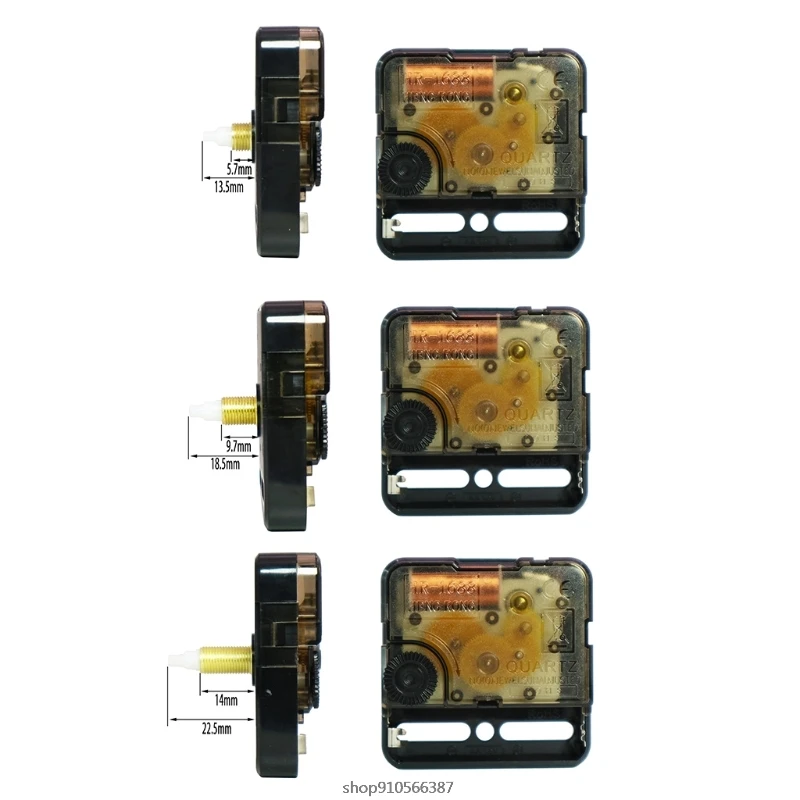 

3Pcs DIY Silent Long Shaft Quartz Clock Movement Mechanism Kit with 6 Different Pairs of Hands Repair Parts Replacement Dropship