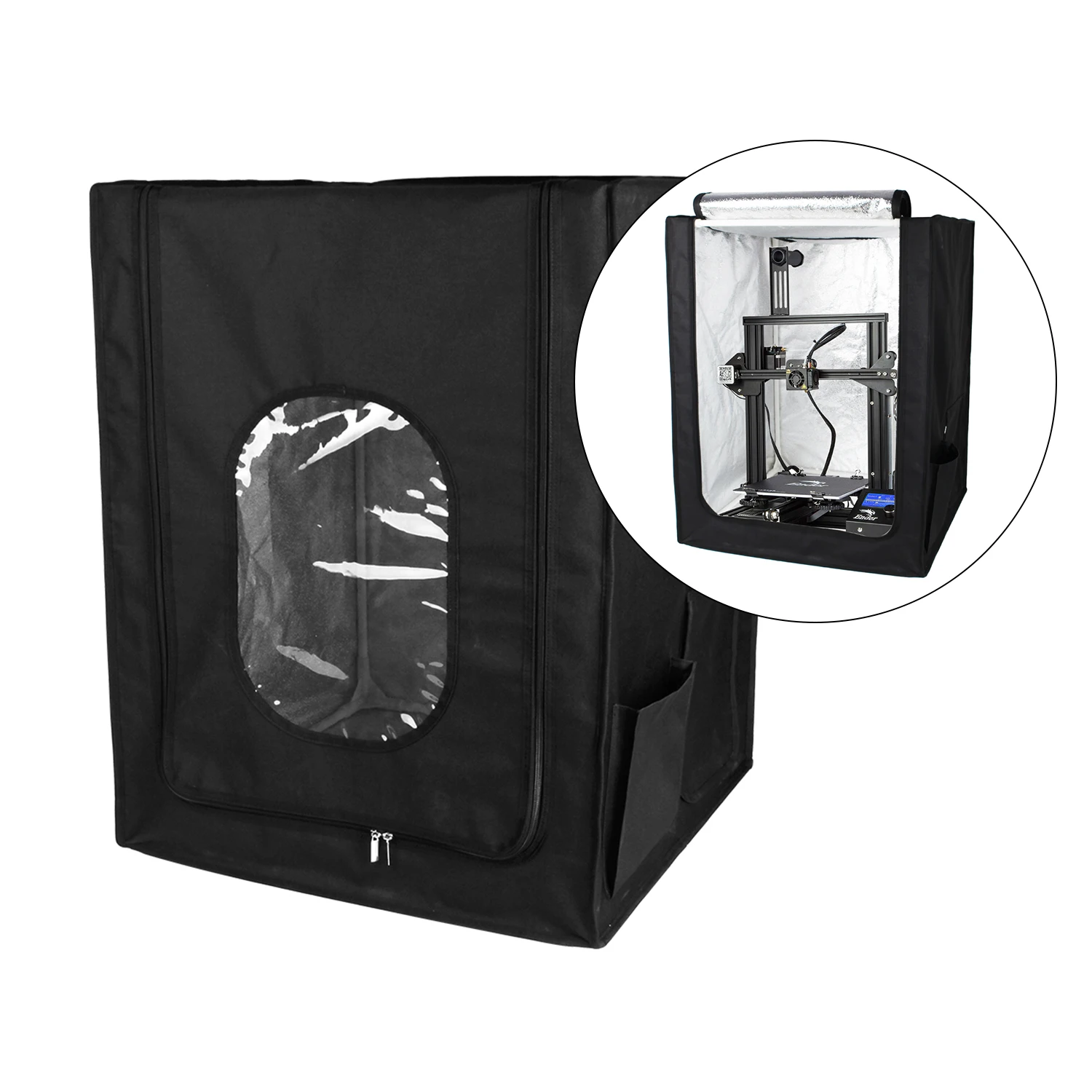

Dustproof Tent Flame Retardant and Protection Cover Enclosure Fireproof 3D Printer For Ender-3/Ender-3 Pro/Ender-5 3D Printer