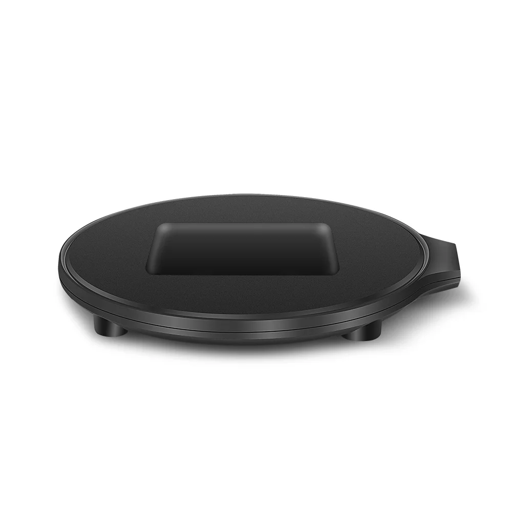 FDGAO Qi Беспроводное зарядное устройство для AirPods 2 airpods pro для samsung Galaxy Buds bluetooth-гарнитура зарядное устройство для наушников зарядная станция - Цвет: Черный