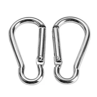 60 hot sale 20pcs aluminum alloy locking carabiner clip keychain set outdoor camping hiking equipment tool climbing accessories