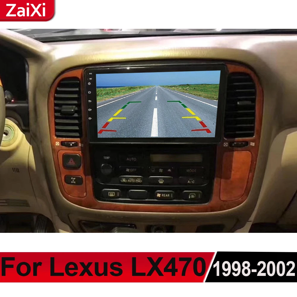 ZaiXi для Lexus LX LX470 1998 ~ 2002 Android автомобильный мультимедийный GPS аудио Радио стерео
