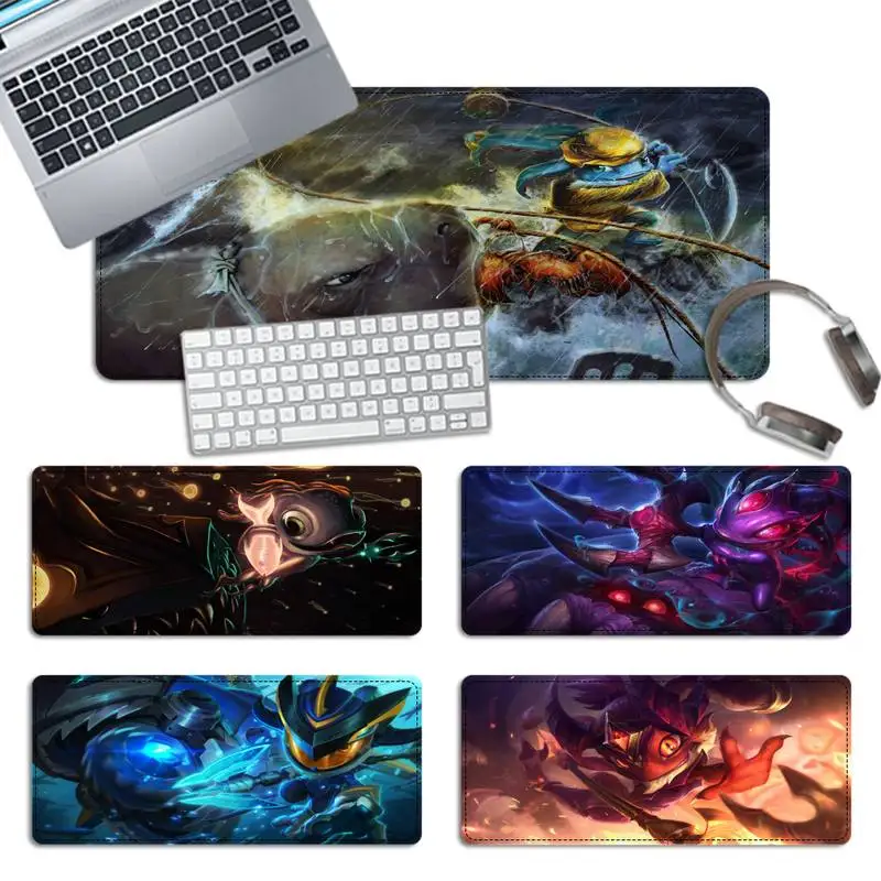 

30x60 см League of Legends Fizz игровой Мышь охлаждающая подставка для ноутбука геймера Мышь аниме нескользящий коврик клавиатура стол коврик для патру...