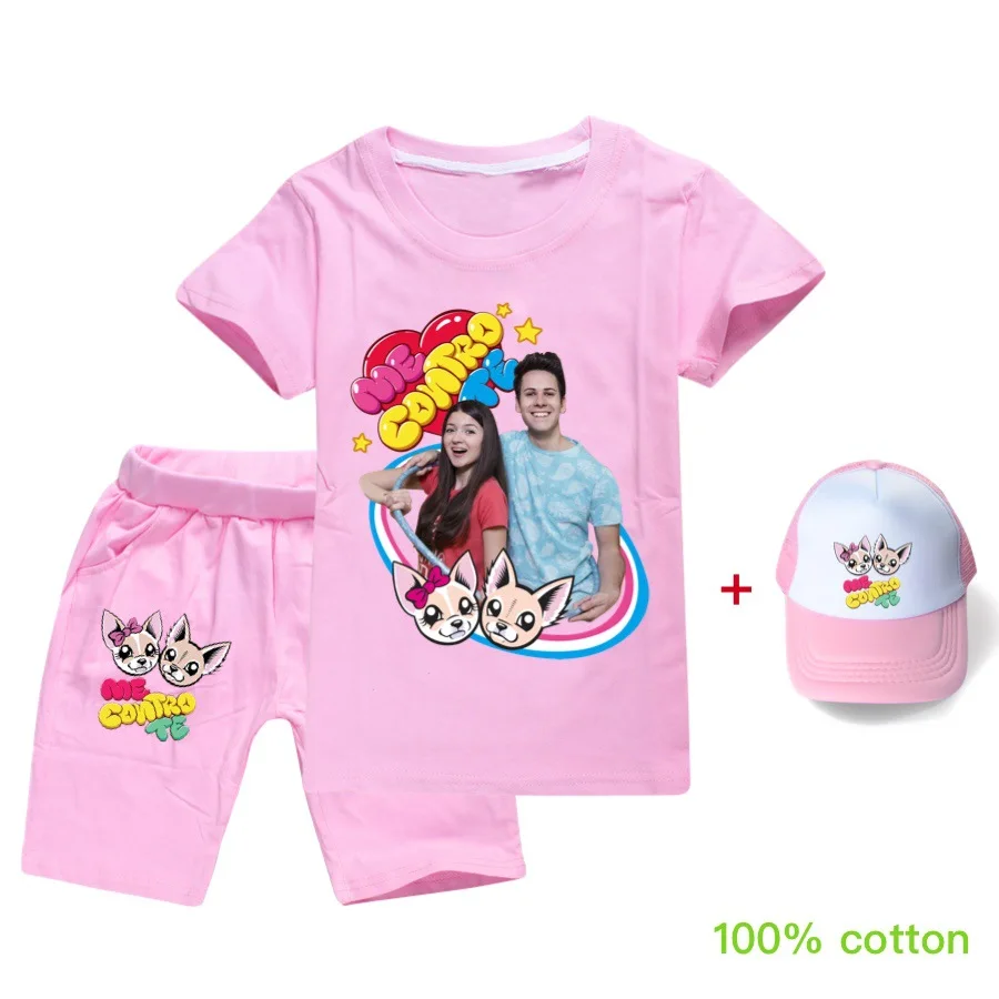 

Summer 3pcs 12 Color style Me Contro Te Cotton Girls Tops Fashion Clothes Kids Cartoon Children Short Sleeve Clothing