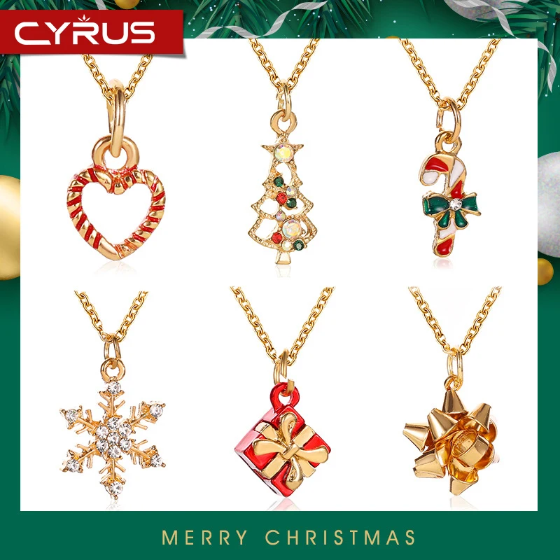 Рождественские подарки подвеска ожерелье для женщин снежинка Рождественская