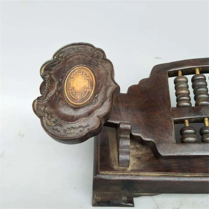 Китайская резьба по дереву из твердой древесины настоящая Абака ручная старый