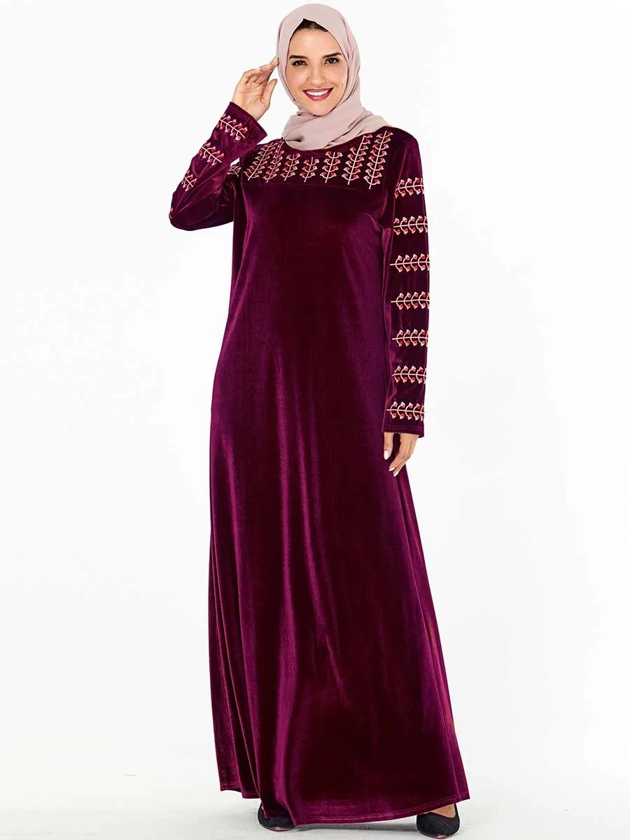Абайя Турция Мода Достойный марокканский кафтан большой размер осеннее женское